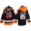 Cincinnati Bengals Black Lace-Up Pullover Hoodie Jersey