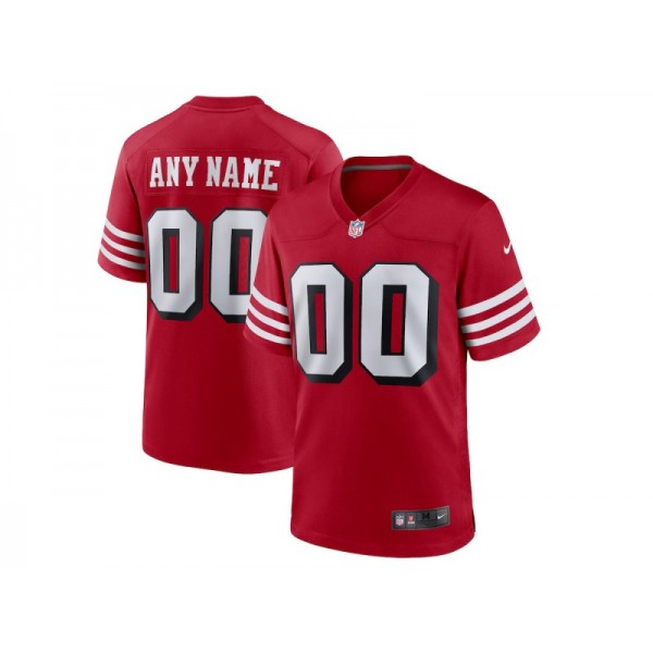 San Francisco 49ers #00 Red Alternate Vapor Limited Custom Jersey