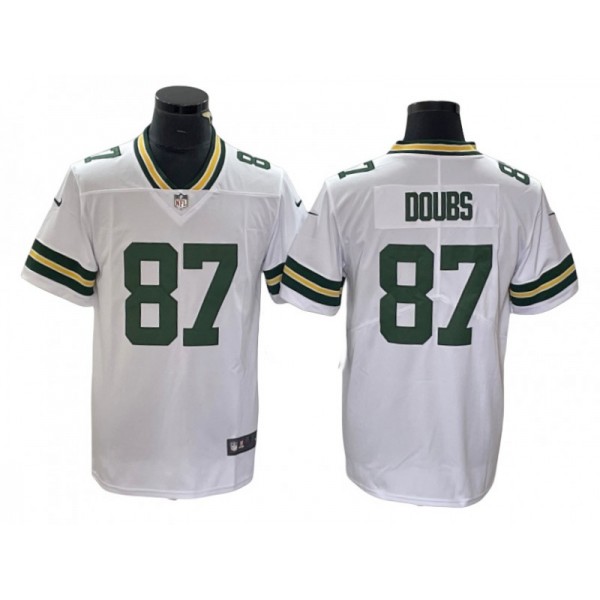 Green Bay Packers #87 Romeo Doubs White Vapor Limited Jersey