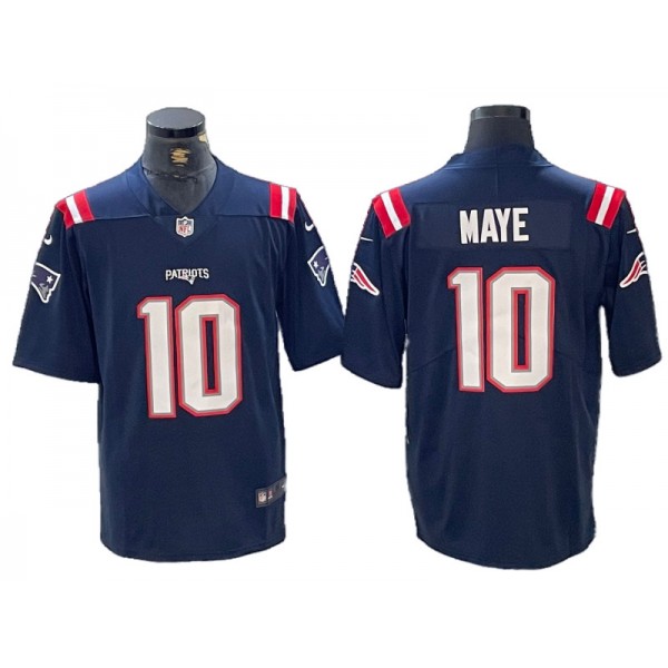 New England Patriots #10 Drake Maye Navy Vapor Limited Jersey