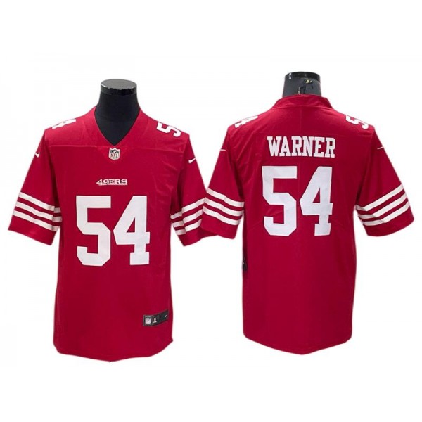 San Francisco 49ers #54 Fred Warner Red Vapor Limited Jersey