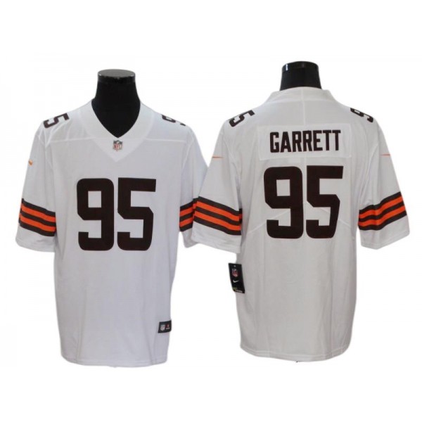 Cleveland Browns #95 Myles Garrett White Vapor Limited Jersey