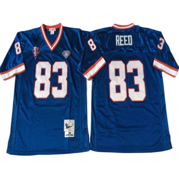 Buffalo Bills #83 Andre Reed 1994 Throwback Blue Jersey