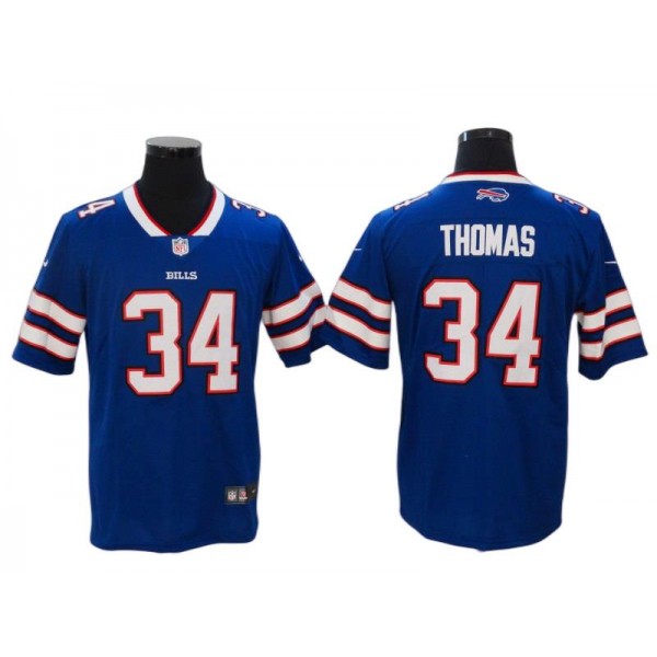 Buffalo Bills #34 Thurman Thomas Blue Vapor Limited Jersey