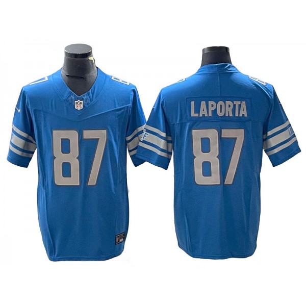 Detroit Lions #87 Sam LaPorta Light Blue Vapor F.U.S.E. Limited Jersey