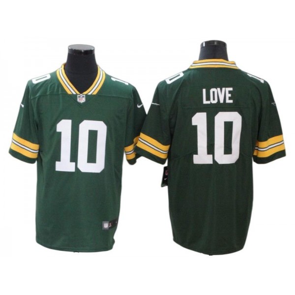 Green Bay Packers #10 Jordan Love Green Vapor Limited Jersey