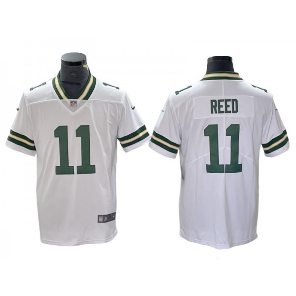 Green Bay Packers #11 Jayden Reed White Vapor Limited Jersey