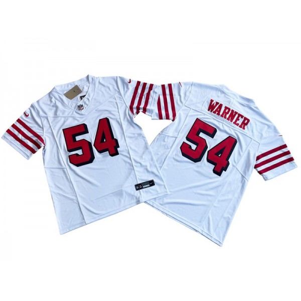 San Francisco 49ers #54 Fred Warner White Alternate Vapor F.U.S.E. Limited Jersey