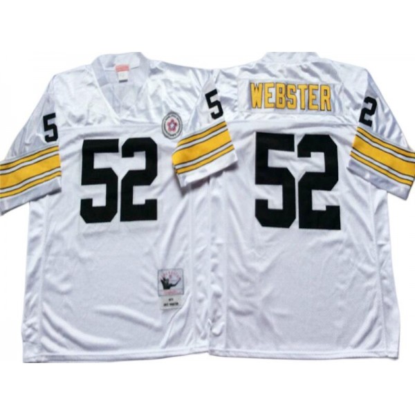 Pittsburgh Steelers #52 Mike Webster Throwback White Jersey