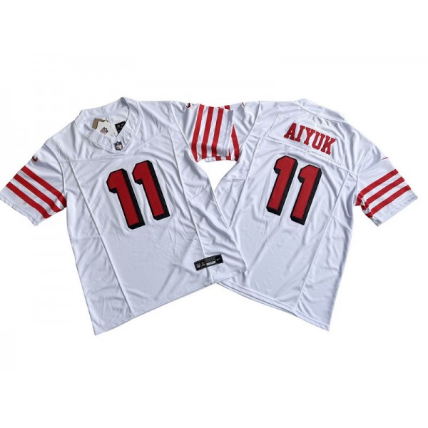 San Francisco 49ers #11 Brandon Aiyuk White Alternate Vapor F.U.S.E. Limited Jersey