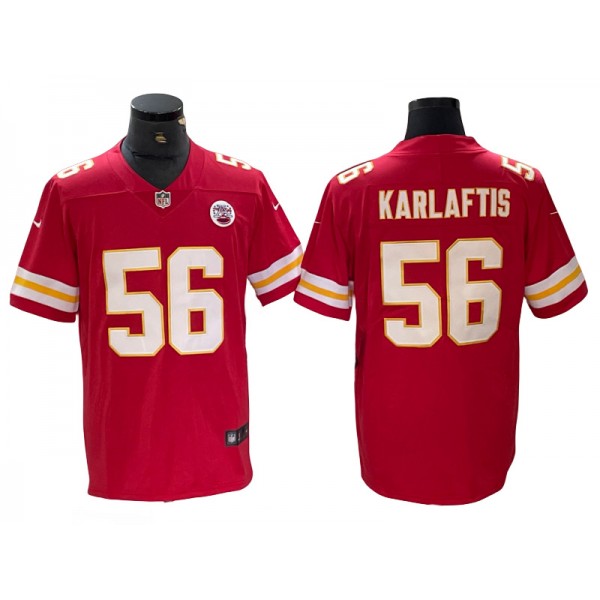 Kansas City Chiefs #56 George Karlaftis Red Vapor Limited Jersey