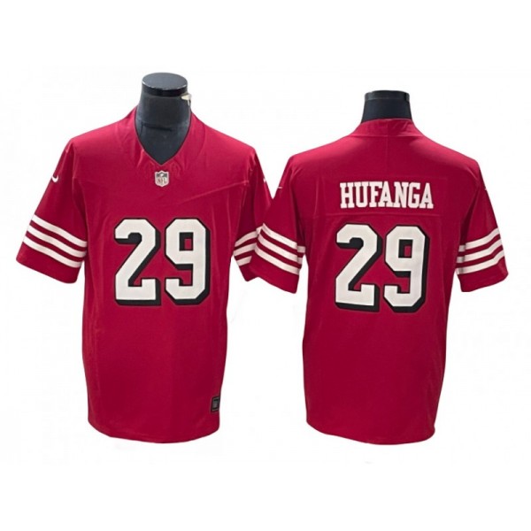 San Francisco 49ers #29 Talanoa Hufanga Red Alternate Vapor F.U.S.E. Limited Jersey