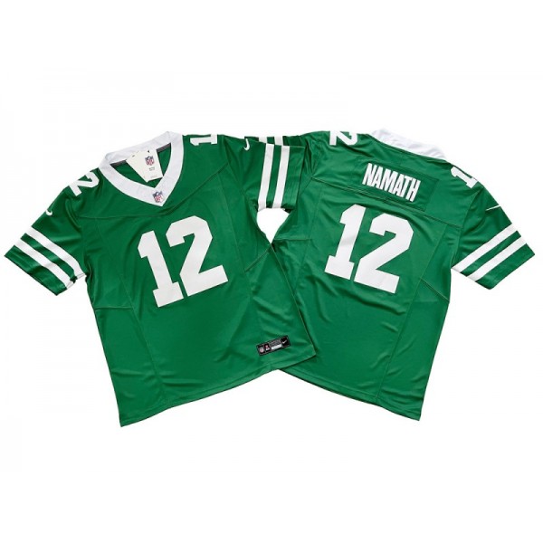 New York Jets #12 Joe Namath Green Vapor F.U.S.E. Limited Jersey