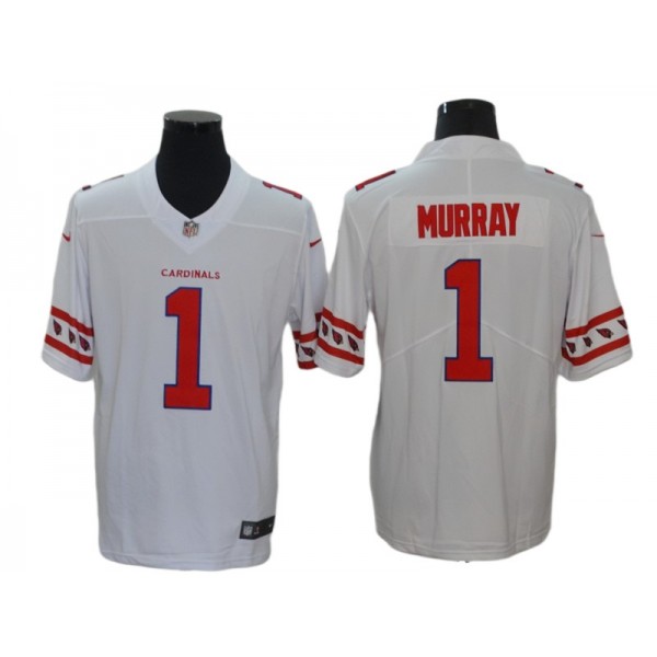 Arizona Cardinals #1 Kyler Murray White Team Logo Vapor Limited Jersey