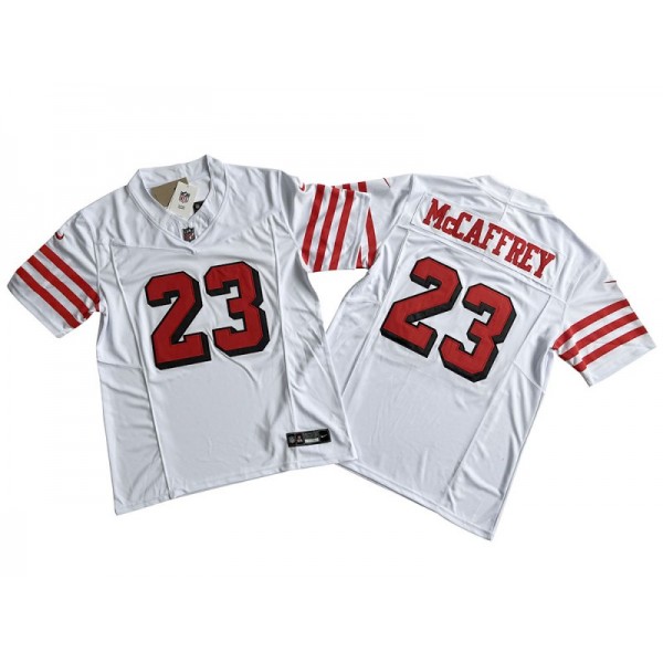 San Francisco 49ers #23 Christian McCaffrey White Alternate Vapor F.U.S.E. Limited Jersey