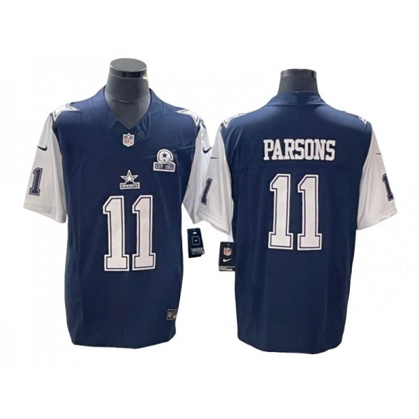 Dallas Cowboys #11 Micah Parsons Navy Classic Vapor F.U.S.E. Limited Jersey