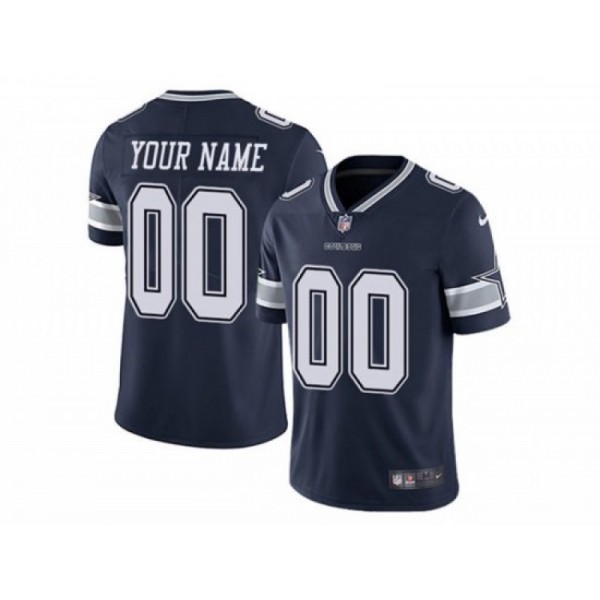 Dallas Cowboys #00 Navy Vapor Limited Custom Jersey