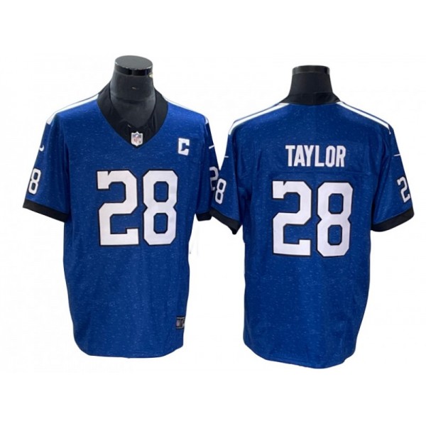 Indianapolis Colts #28 Jonathan Taylor Blue Vapor F.U.S.E. Limited Jersey