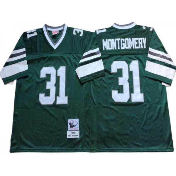 Philadelphia Eagles #31 Wilbert Montgomery 1980 Throwback Green Jersey