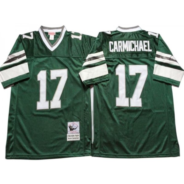 Philadelphia Eagles #17 Harold Carmichael 1980 Throwback Green Jersey