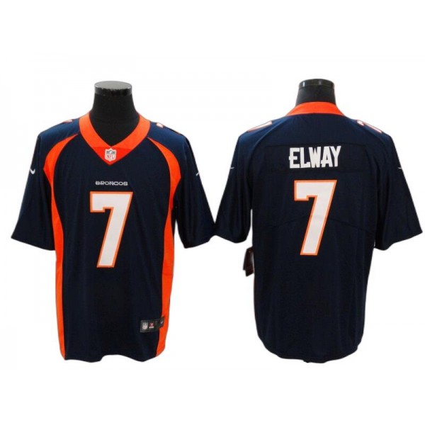 Denver Broncos #7 John Elway Navy Vapor Limited Jersey