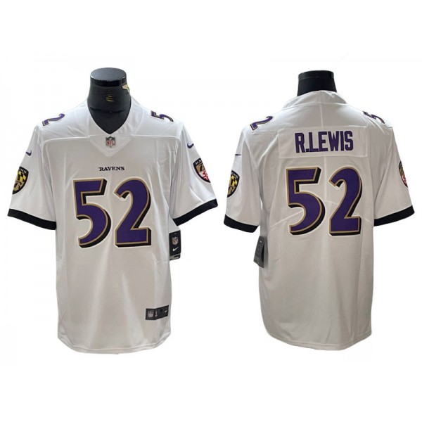 Baltimore Ravens #52 Ray Lewis White Vapor Limited Jersey