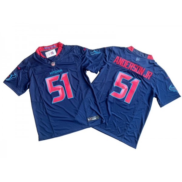 Houston Texans #51 Will Anderson Jr. Navy Alternate Vapor F.U.S.E. Limited Jersey