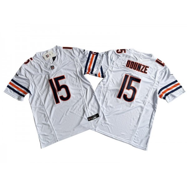 Chicago Bears #15 Rome Odunze White Vapor F.U.S.E. Limited Jersey