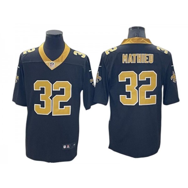 New Orleans Saints #32 Tyrann Mathieu Black Vapor Limited Jersey