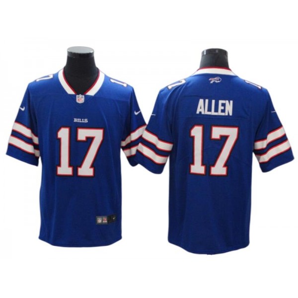 Buffalo Bills #17 Josh Allen Blue Vapor Limited Jersey