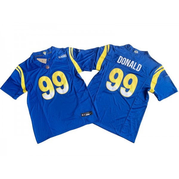 Los Angeles Rams #99 Aaron Donald Royal Vapor F.U.S.E. Limited Jersey