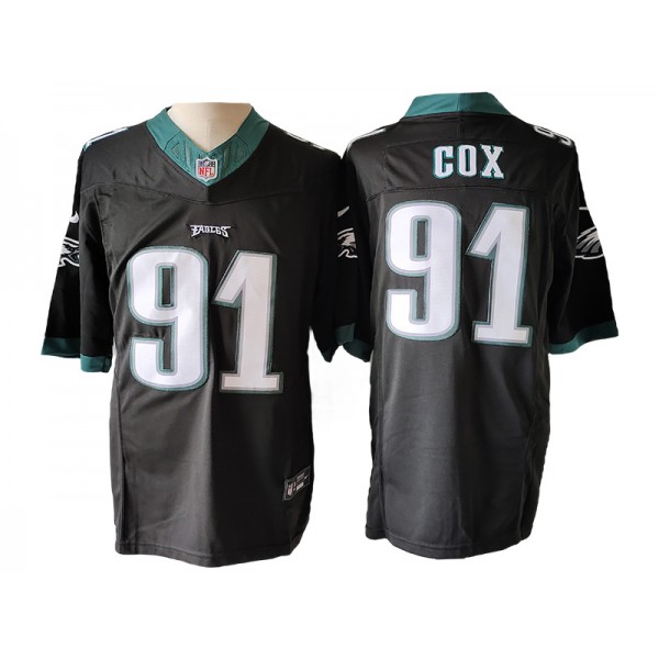 Philadelphia Eagles #91 Fletcher Cox Black Vapor F.U.S.E. Limited Jersey