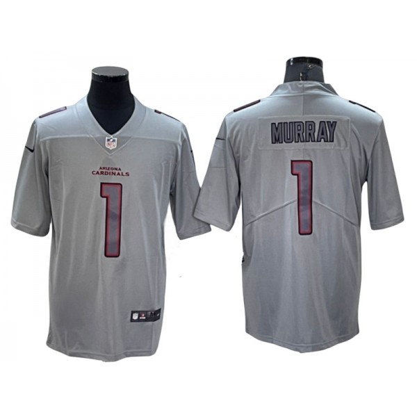 Arizona Cardinals #1 Kyler Murray Gray Atmosphere Jersey