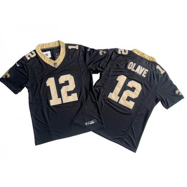 New Orleans Saints #12 Chris Olave Black Vapor F.U.S.E. Limited Jersey