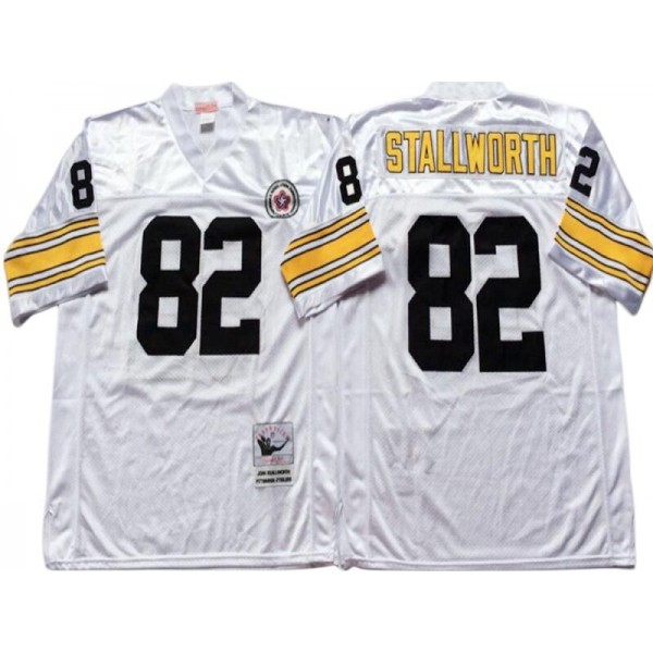 Pittsburgh Steelers #82 John Stallworth Throwback White Jersey