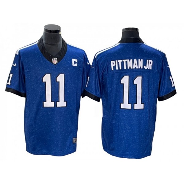 Indianapolis Colts #11 Michael Pittman Jr. Blue Vapor F.U.S.E. Limited Jersey