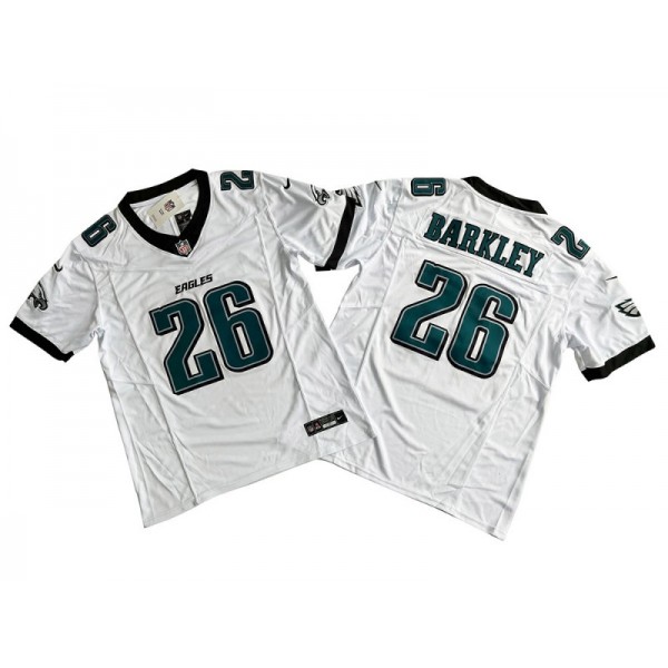 Philadelphia Eagles #26 Saquon Barkley White Vapor F.U.S.E. Limited Jersey