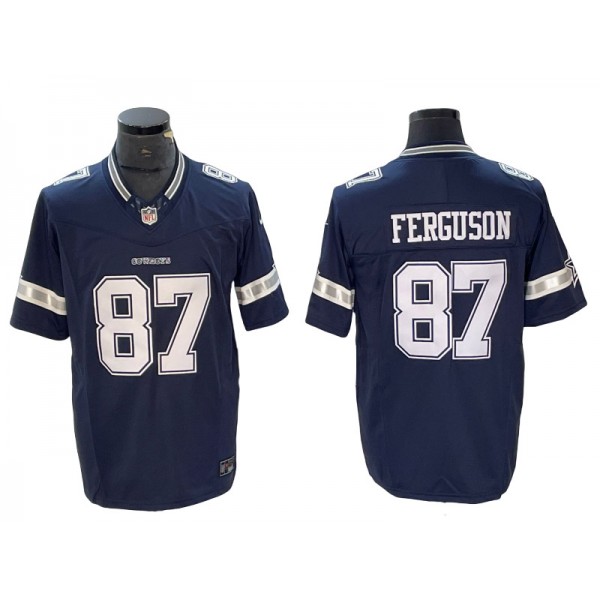 Dallas Cowboys #87 Jake Ferguson Navy Vapor F.U.S.E. Limited Jersey