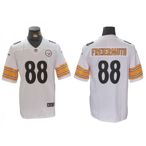 Pittsburgh Steelers #88 Pat Freiermuth White Vapor Limited Jersey