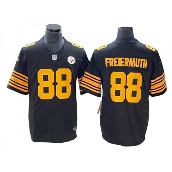 Pittsburgh Steelers #88 Pat Freiermuth Black Color Rush Vapor F.U.S.E. Limited Jersey