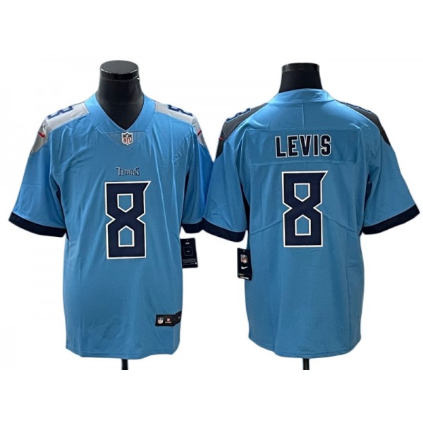 Tennessee Titans #8 Will Levis Light Blue Vapor Limited Jersey