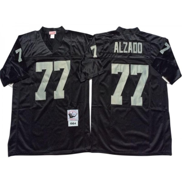 Raiders #77 Lyle Martin Alzado Throwback Black Jersey