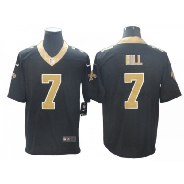 New Orleans Saints #7 Taysom Hill Black Vapor Limited Jersey