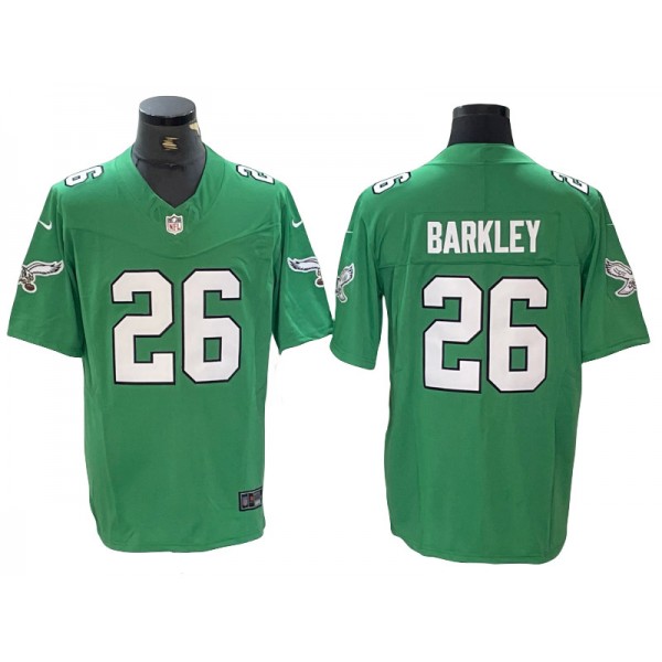 Philadelphia Eagles #26 Saquon Barkley Kelly Green Alternate Vapor F.U.S.E. Limited Jersey