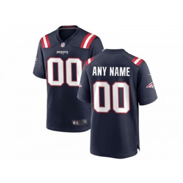 New England Patriots #00 Navy Vapor Limited Custom Jersey