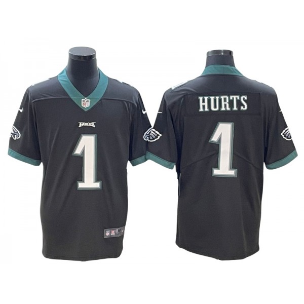 Philadelphia Eagles #1 Jalen Hurts Black Vapor Limited Jersey