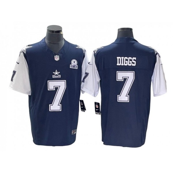 Dallas Cowboys #7 Trevon Diggs Navy Classic Vapor F.U.S.E. Limited Jersey