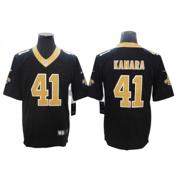 New Orleans Saints #41 Alvin Kamara Black Vapor Limited Jersey