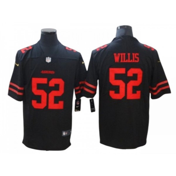 San Francisco 49ers #52 Patrick Willis Black Vapor Limited Jersey