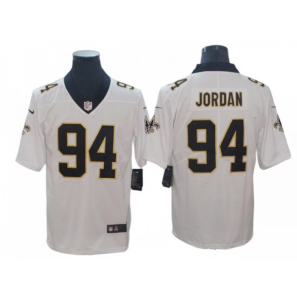 New Orleans Saints #94 Cameron Jordan White Vapor Limited Jersey